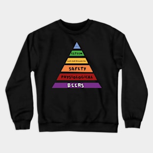 BEERS ARE THE BASE OF THE PYRAMID Crewneck Sweatshirt